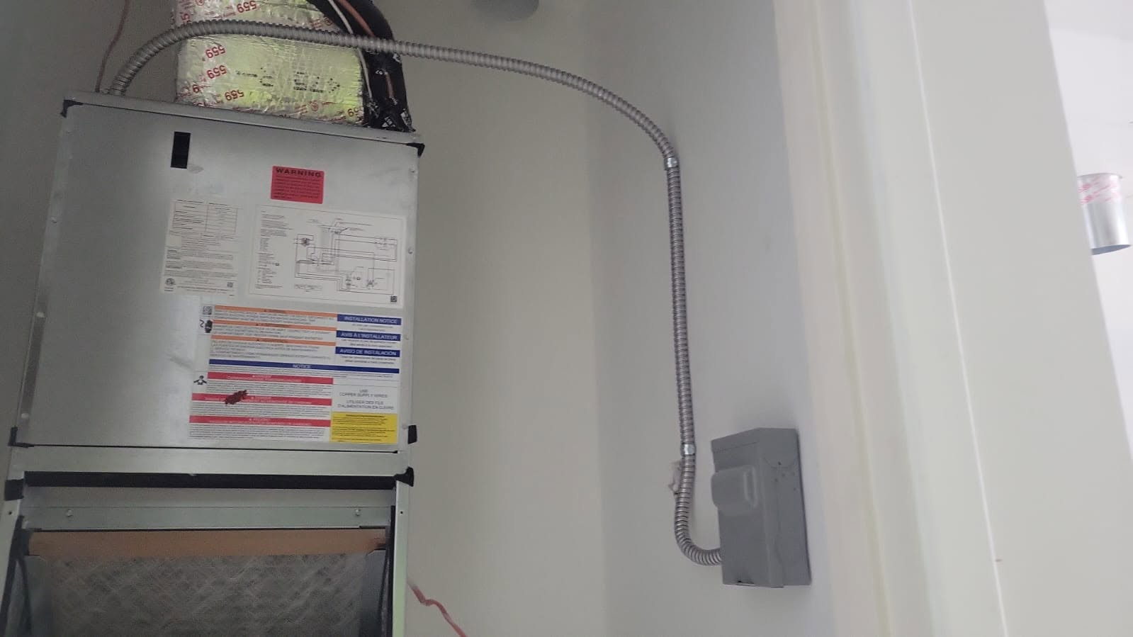 Installed electrical connection